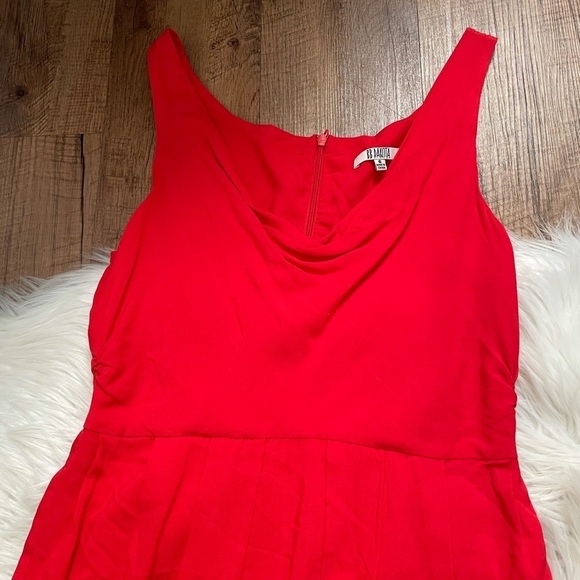 BB Dakota Red Draped Front Mini Dress - Picture 4 of 6